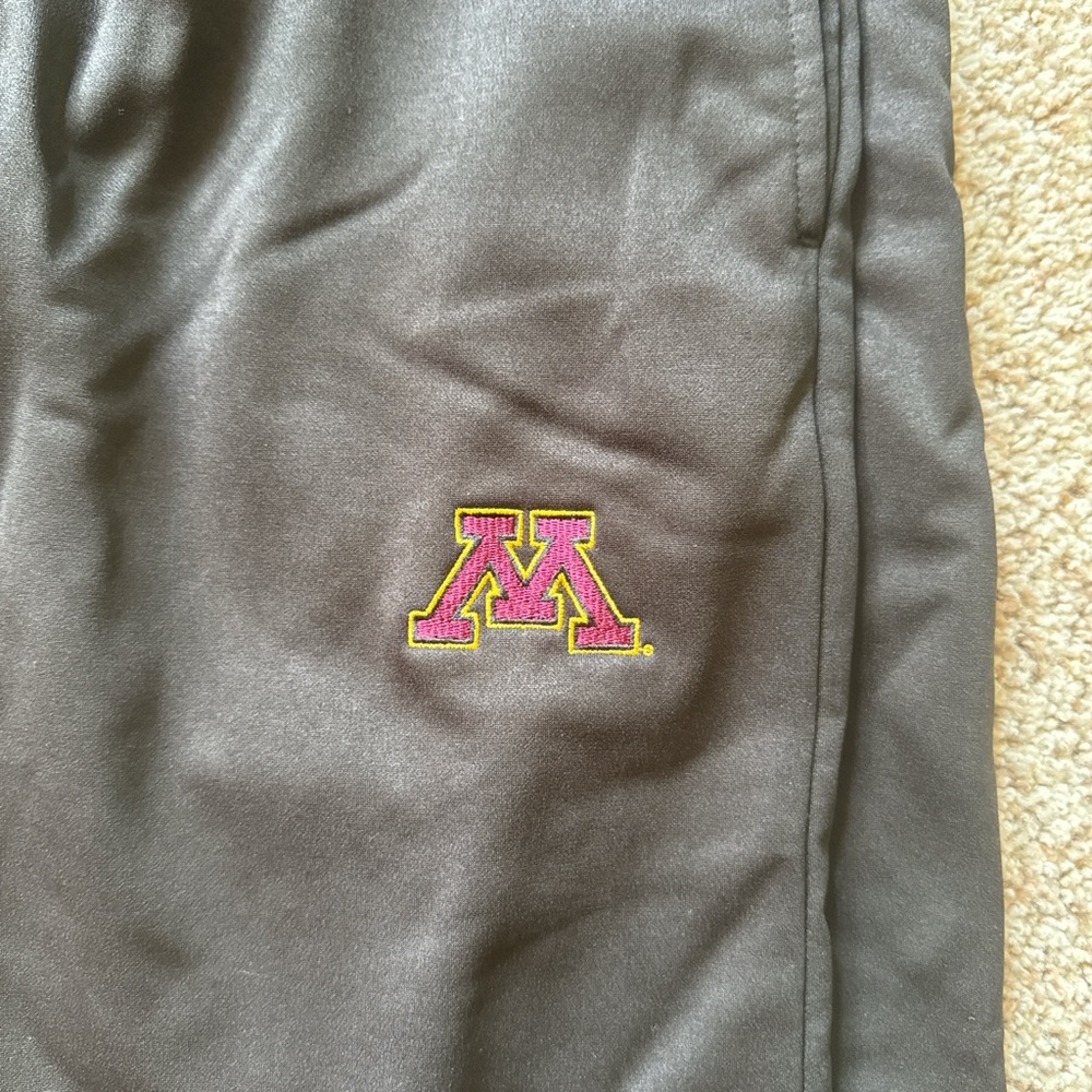 Black Minnesota sweatpants